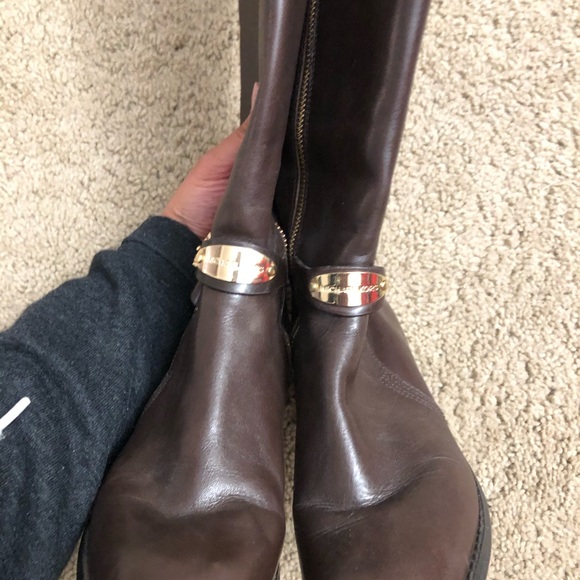 Michael Kors brown leather boots - Picture 3 of 7